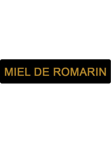 ETIQUETTE ROMARIN ROULEAU DE 1000 NOIR ET OR