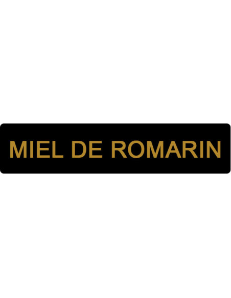 ETIQUETTE ROMARIN ROULEAU DE 1000 NOIR ET OR