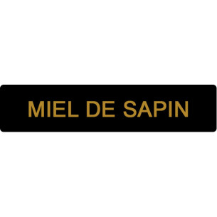ETIQUETTE SAPIN ROULEAU DE 1000 NOIR ET OR