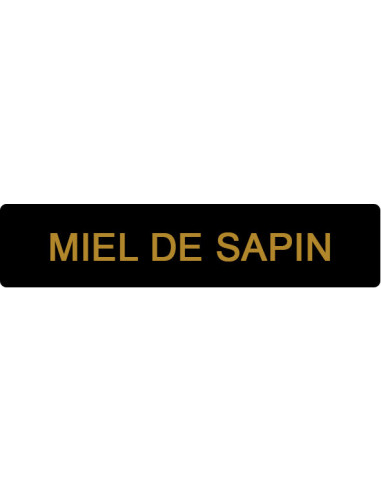 ETIQUETTE SAPIN ROULEAU DE 1000 NOIR ET OR