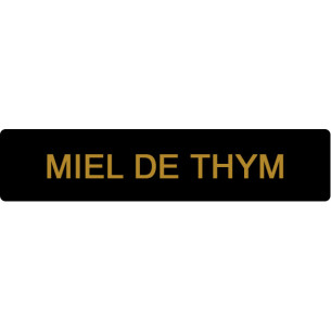 ETIQUETTE THYM ROULEAU DE 1000 NOIR ET OR