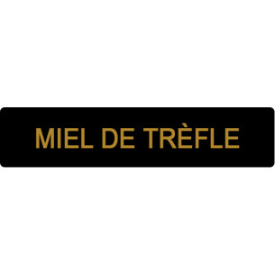 ETIQUETTE TREFLE ROULEAU DE 1000 NOIR ET OR