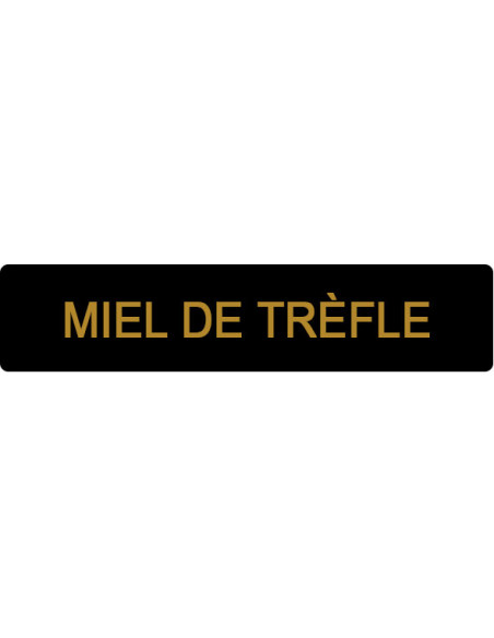 ETIQUETTE TREFLE ROULEAU DE 1000 NOIR ET OR