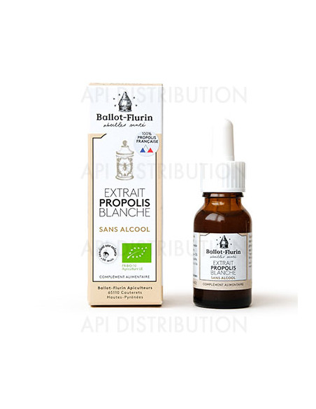 EXTRAIT DE PROPOLIS BLANCHE SANS ALCOOL BIO BALLOT-FLURIN