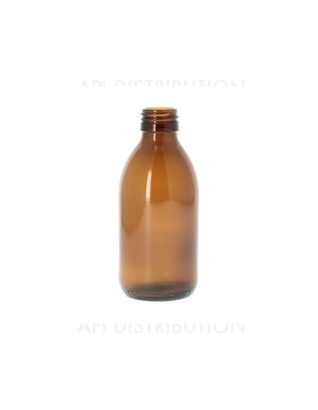 FLACON VERRE SIROP 200ml SANS BOUCHON