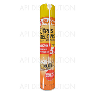 INSECTICIDE ANTI-FRELONS MOUSSE SPECIAL NID 750ML LONGUE PORTEE 5 METRES